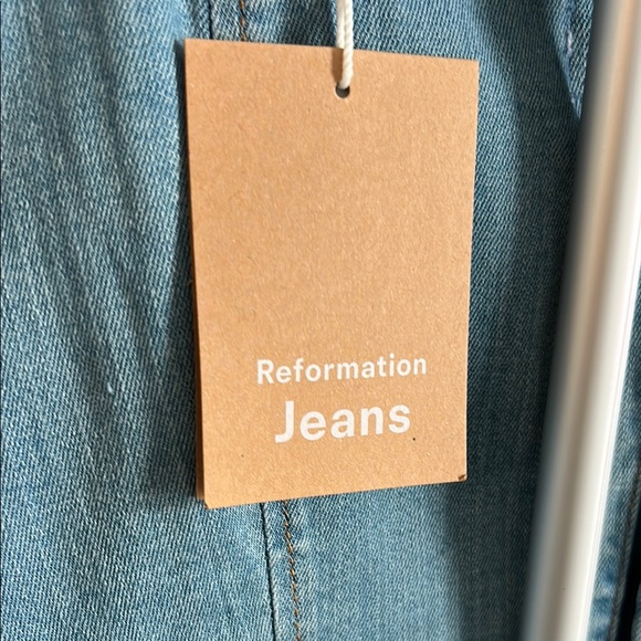 Reformation Denim Strapless Dress - Picture 3 of 9